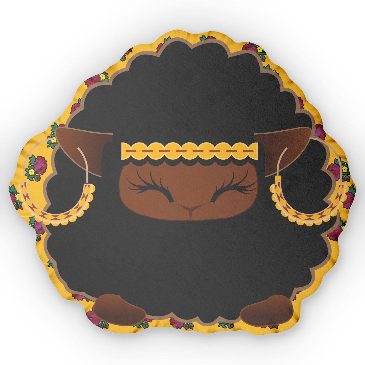black sheep cushion pillow earrings