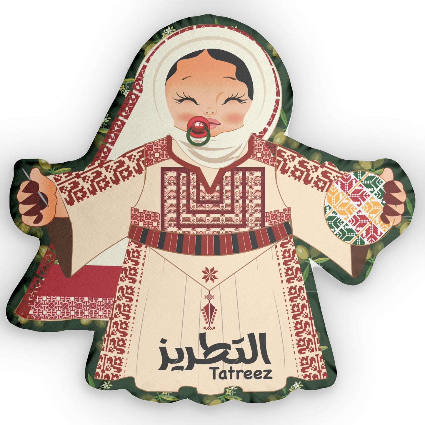 palestinian palistinian tatreez cushion