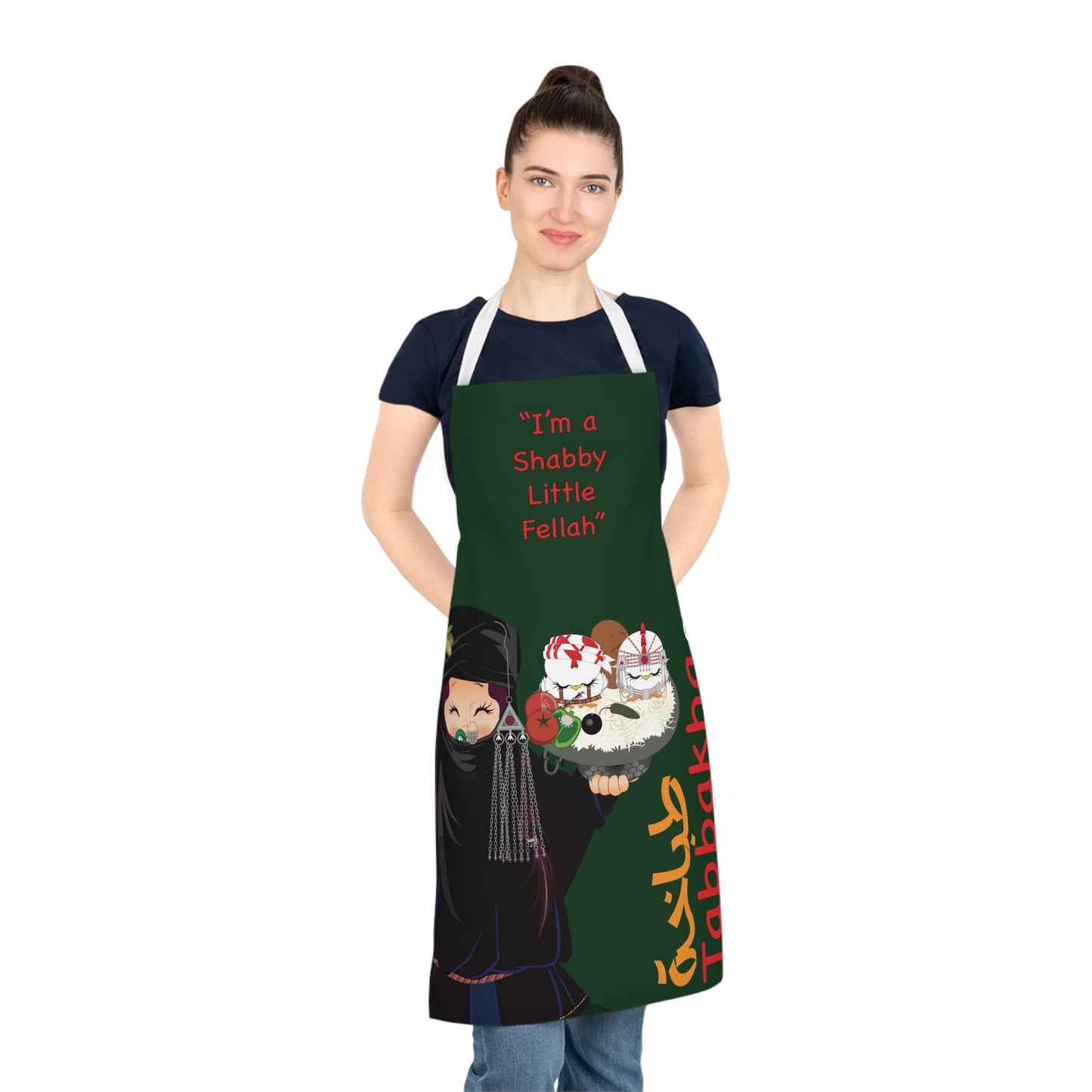 chefs apron dark green