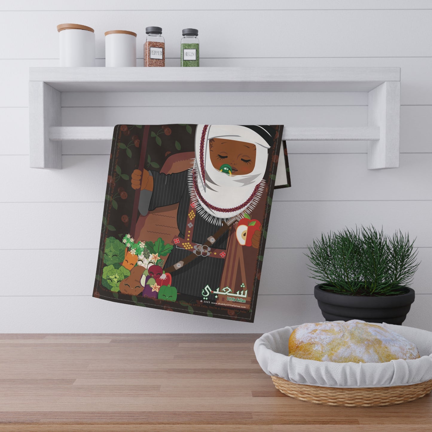 Fruit & Vegetable Farmer's Tea Towel
