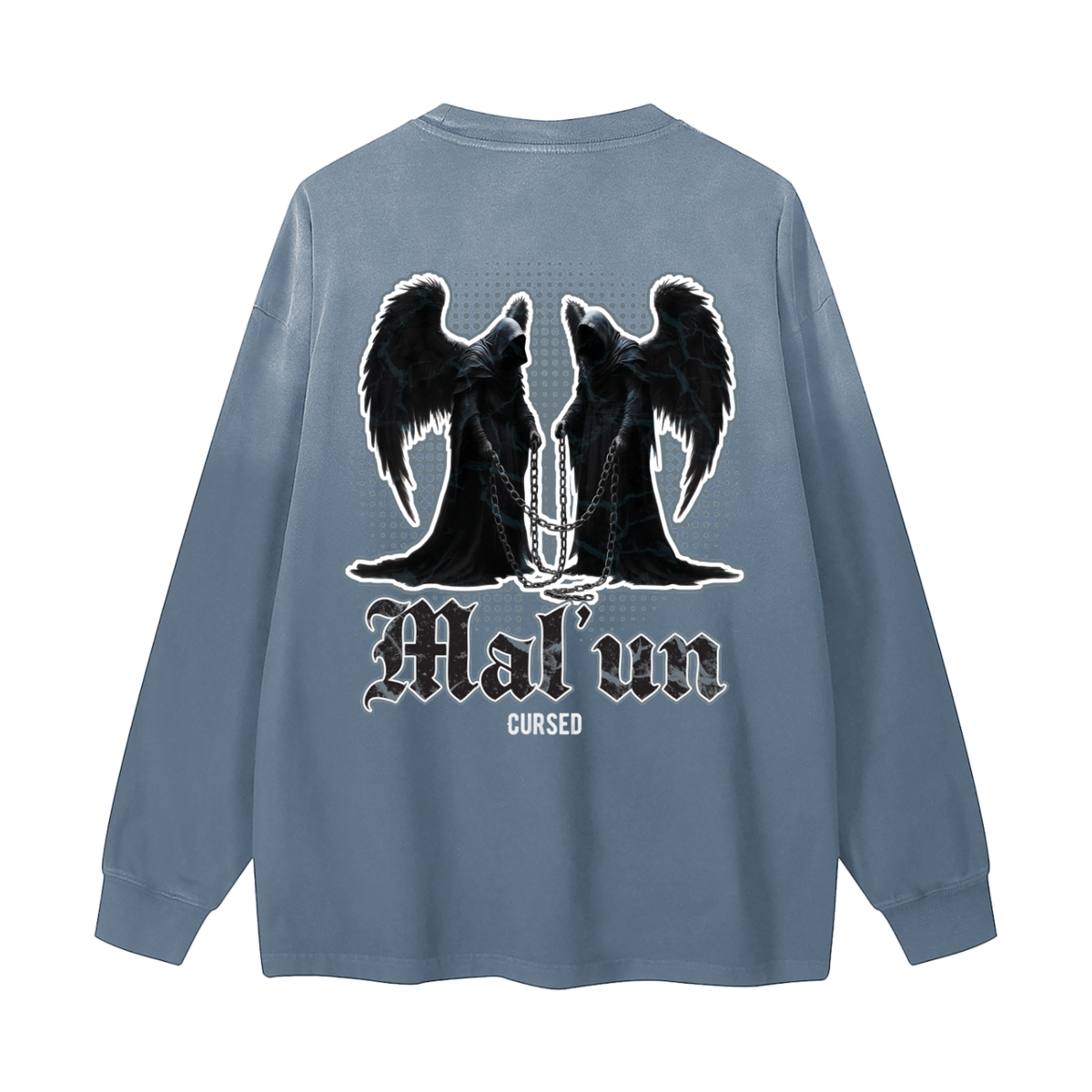 Mal'un - Cursed | Myrenium Armour of Angels | Color Degradé Unisex Long Sleeve T-Shirt