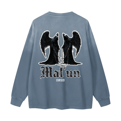 Mal'un - Cursed | Myrenium Armour of Angels | Color Degradé Unisex Long Sleeve T-Shirt