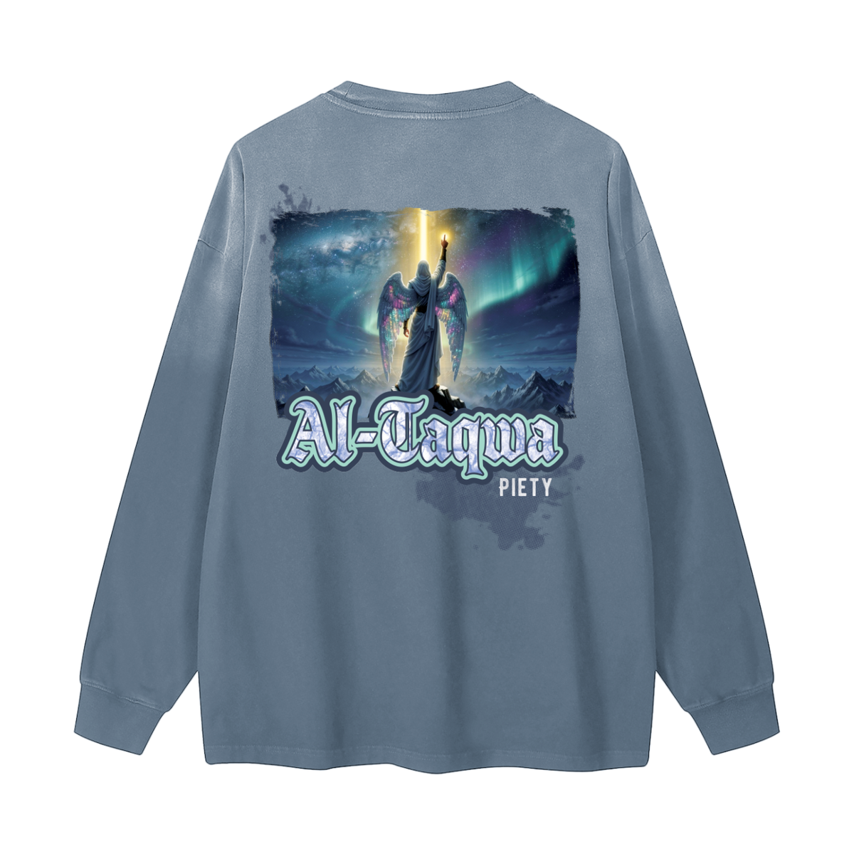 Al-Taqwa - Piety | Myrenium Armour of Angels | Color Degradé Unisex Long Sleeve T-Shirt