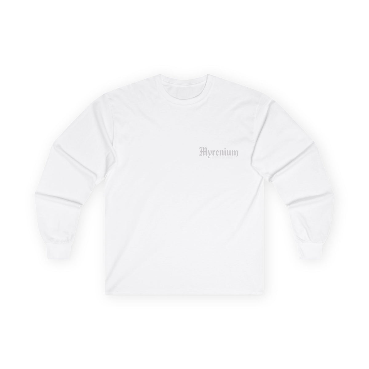 UnderLayer Long Sleeve Tee Colours — 'Myrenium Armour of Angels' Gothic Logo Shirt