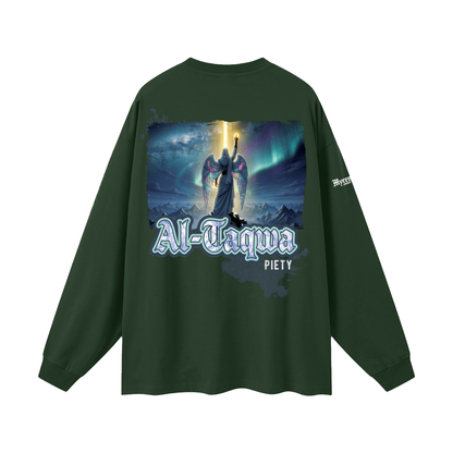 Al-Taqwa - Piety | Myrenium | Oversized Unisex Long Sleeve T-Shirt