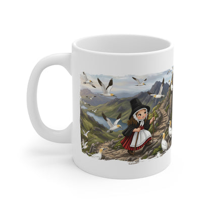 The Welsh Peaks Birdwatcher Mug – "Shaghaf" (Enthusiasm)