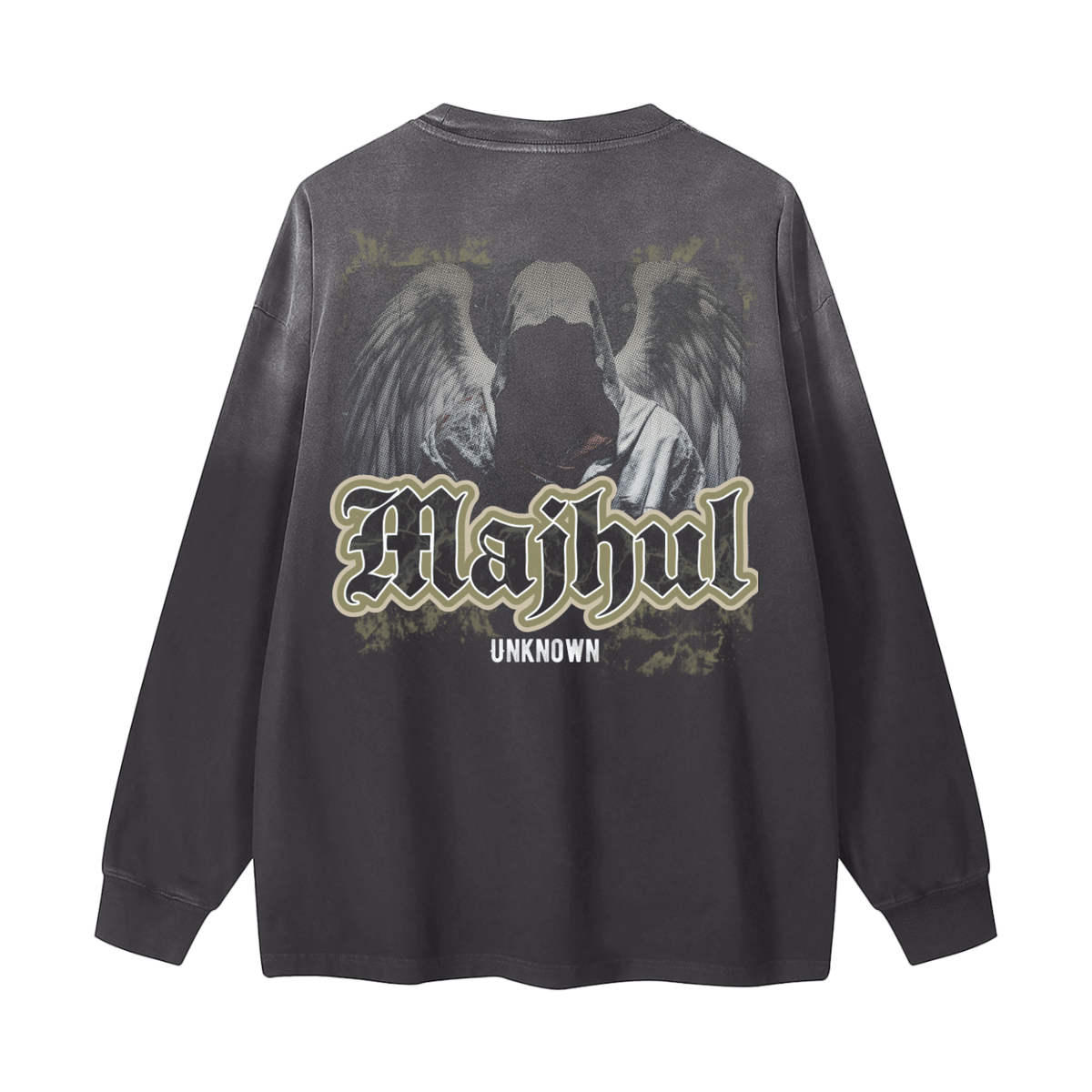 Majhul - Unknown | Myrenium Armour of Angels | Color Degradé Unisex Long Sleeve T-Shirt