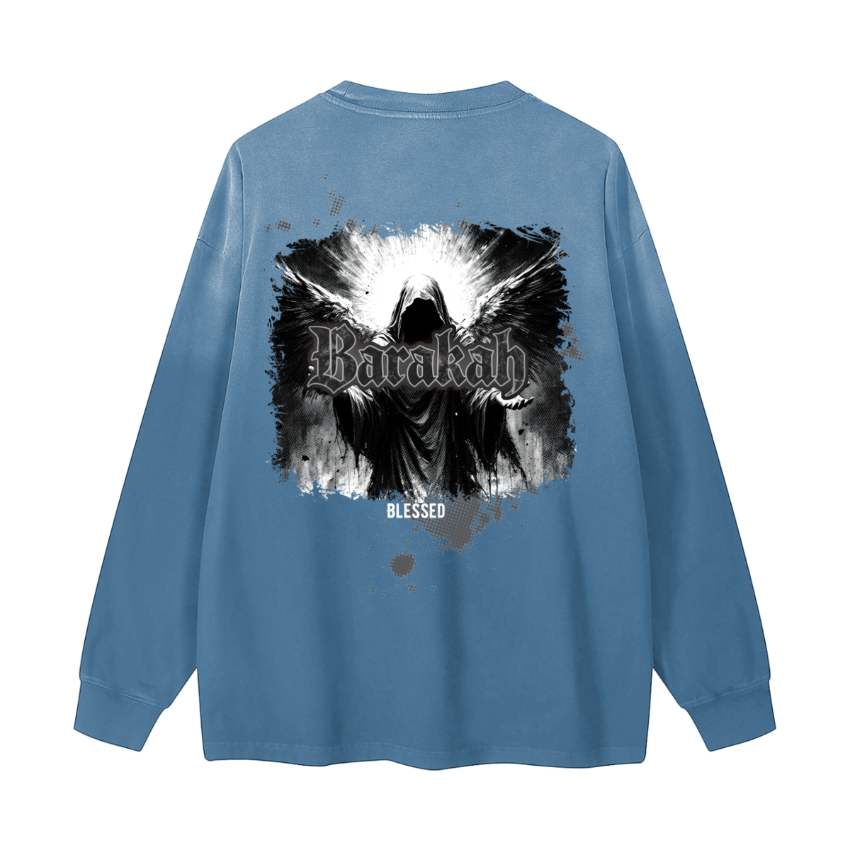 Barakah - Blessed | Myrenium Armour of Angels | Color Degradé Unisex Long Sleeve T-Shirt