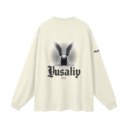 Yusaliy - Pray | Myrenium | Oversized Unisex Long Sleeve T-Shirt