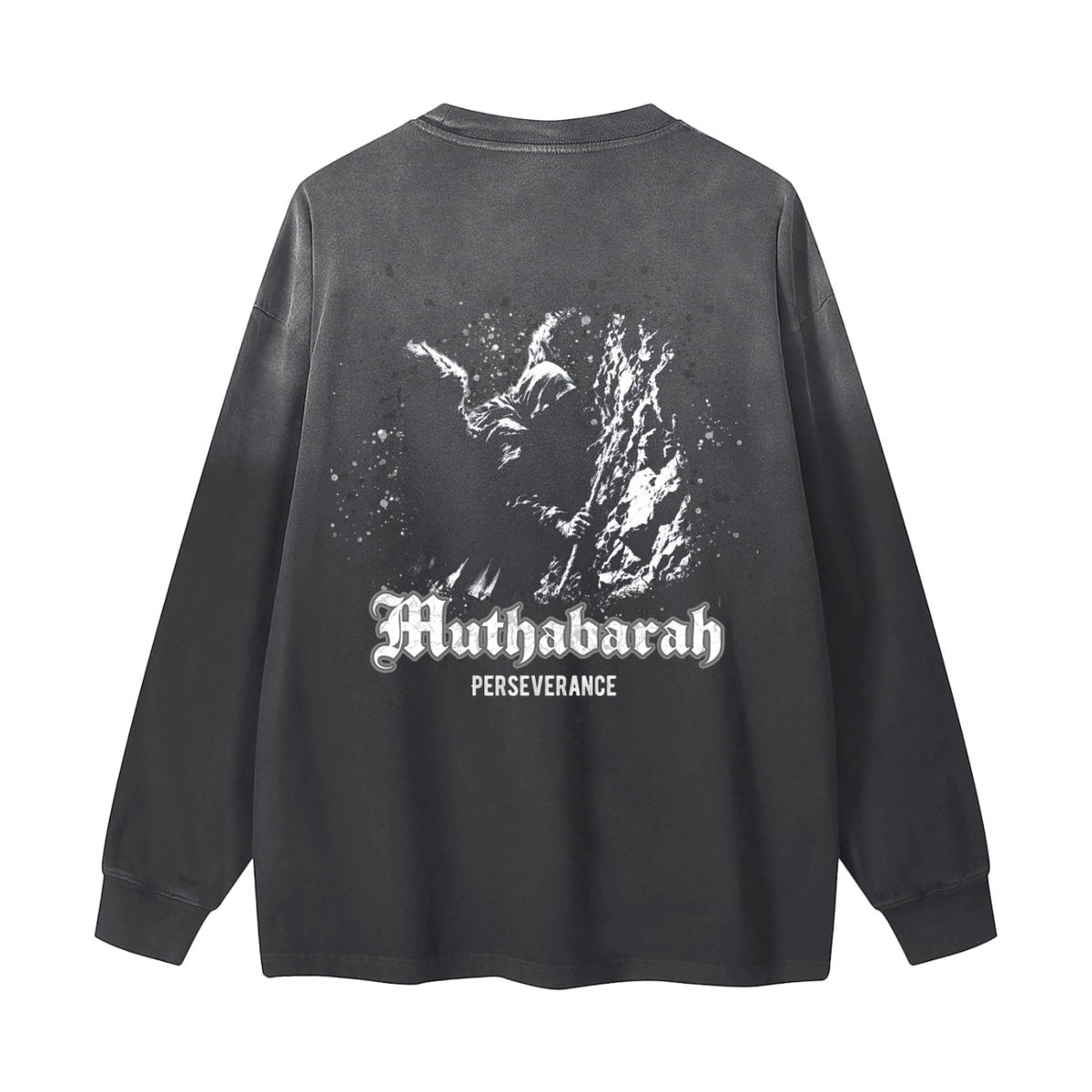 Muthabarah - Perserverance | Myrenium Armour of Angels | Color Degradé Unisex Long Sleeve T-Shirt