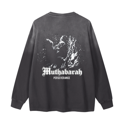 Muthabarah - Perseverance | Myrenium Armour of Angels | Color Degradé Unisex Long Sleeve T-Shirt