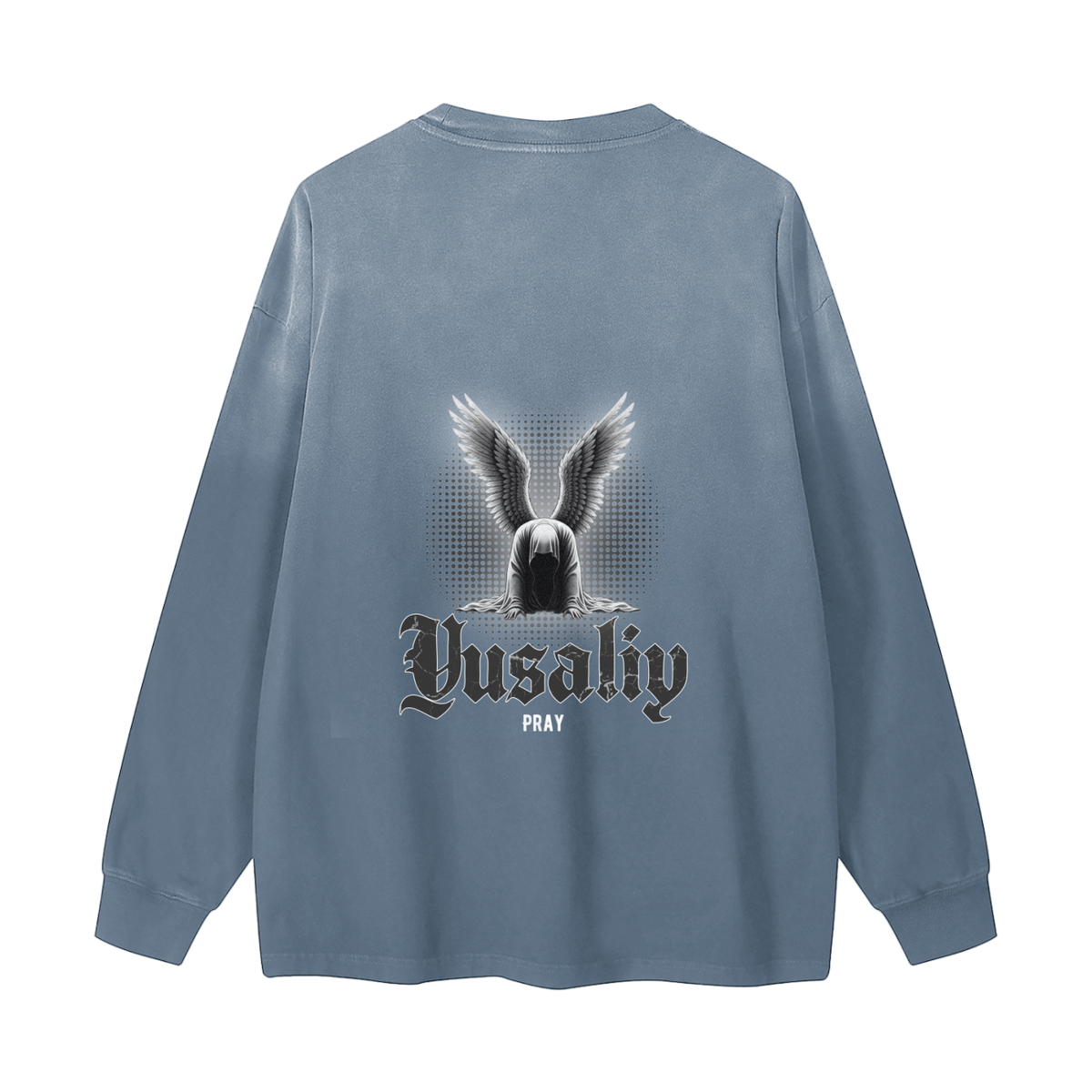 Yusaliy - Pray | Myrenium Armour of Angels | Color Degradé Unisex Long Sleeve T-Shirt