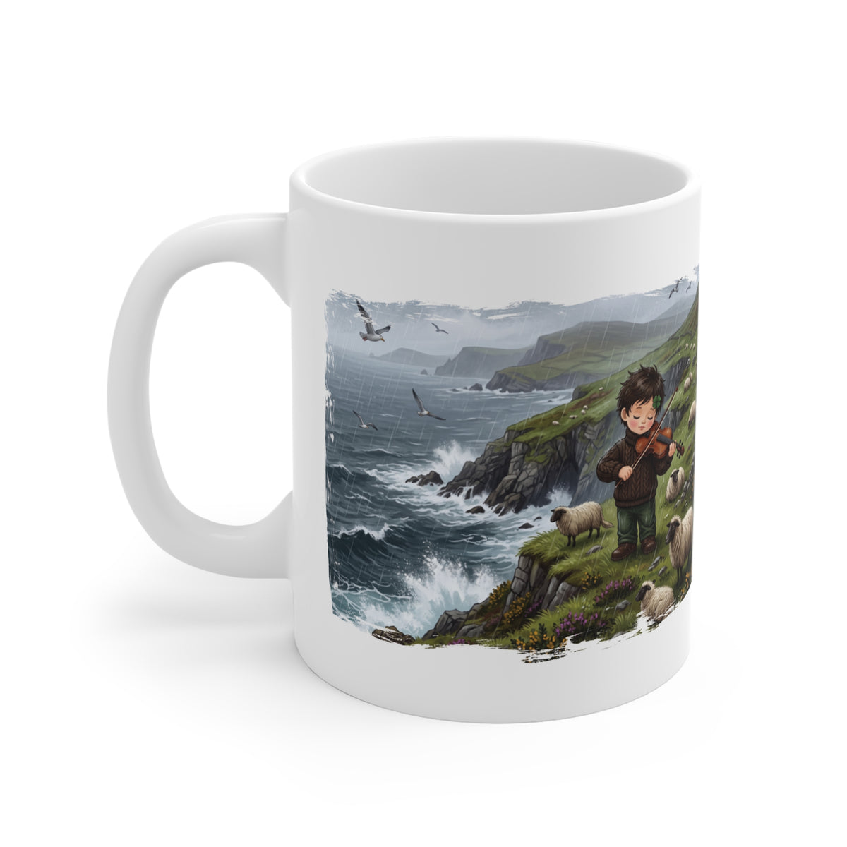 The Clifftop Fiddler Ceramic Mug – "Nagham" (Melody)