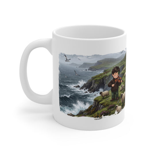 The Clifftop Fiddler Ceramic Mug – "Nagham" (Melody)