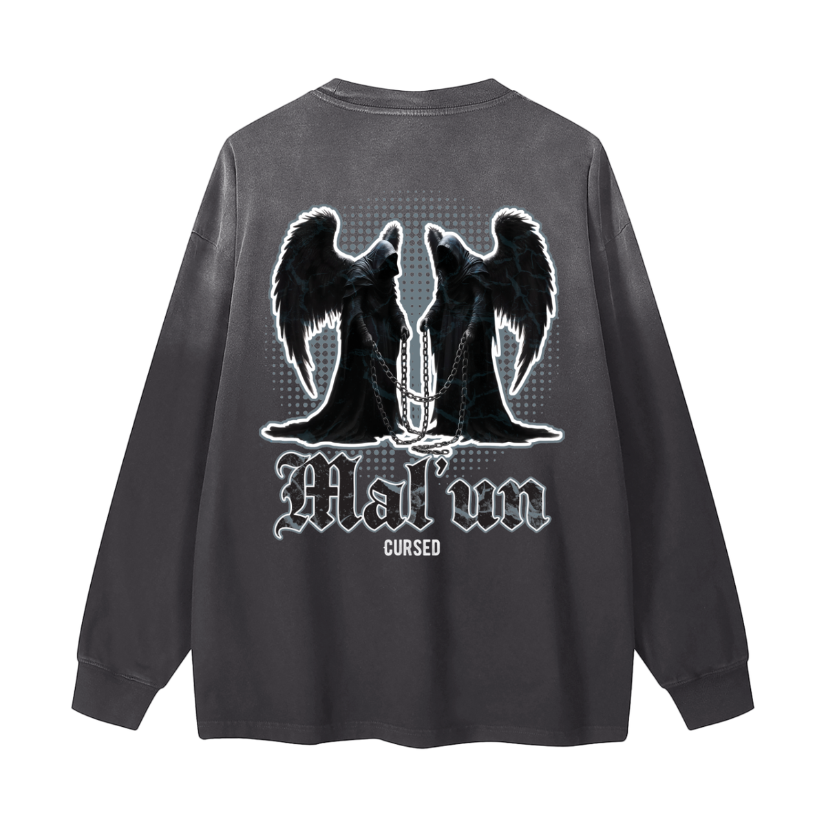 Mal'un - Cursed | Myrenium Armour of Angels | Color Degradé Unisex Long Sleeve T-Shirt