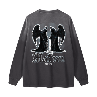 Mal'un - Cursed | Myrenium Armour of Angels | Color Degradé Unisex Long Sleeve T-Shirt
