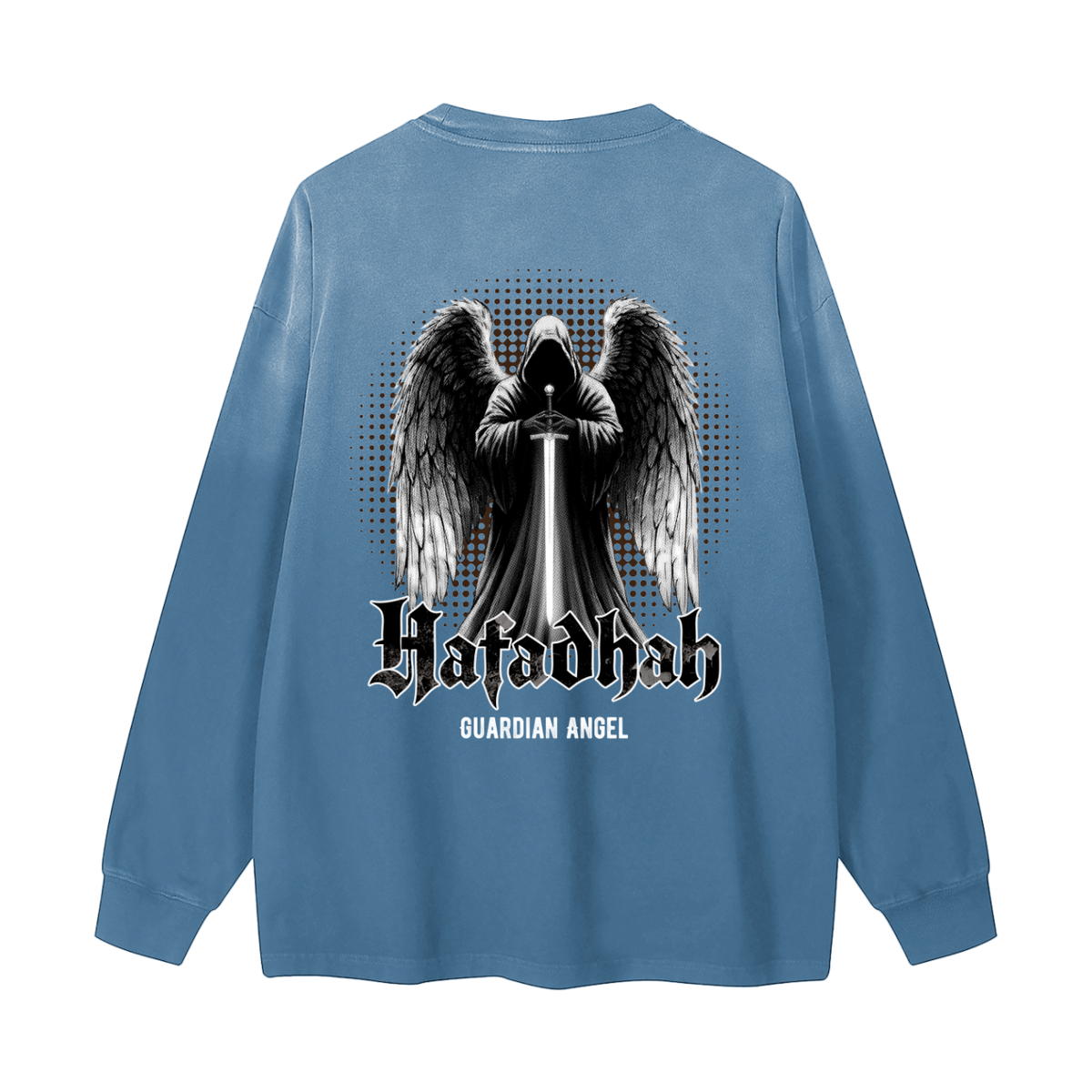 Hafadhah - Guardian Angel | Myrenium Armour of Angels | Color Degradé Unisex Long Sleeve T-Shirt