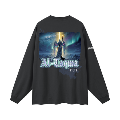 Al-Taqwa - Piety | Myrenium | Oversized Unisex Long Sleeve T-Shirt