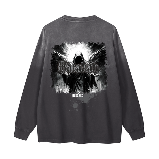 Barakah - Blessed | Myrenium Armour of Angels | Color Degradé Unisex Long Sleeve T-Shirt