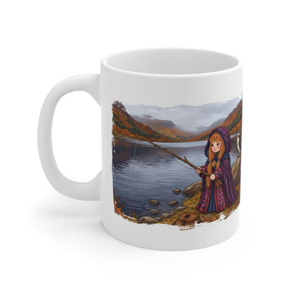 The Scottish Loch Fisherwoman Mug – "Karam" (Generosity)