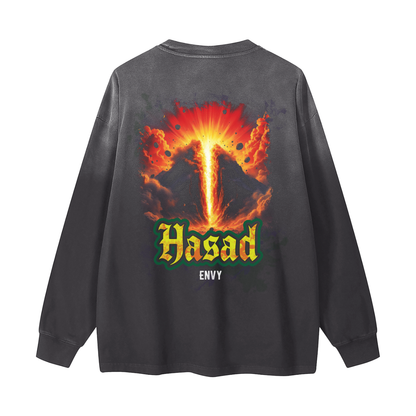 Hasad - Envy | Myrenium Armour of Angels | Color Degradé Unisex Long Sleeve T-Shirt