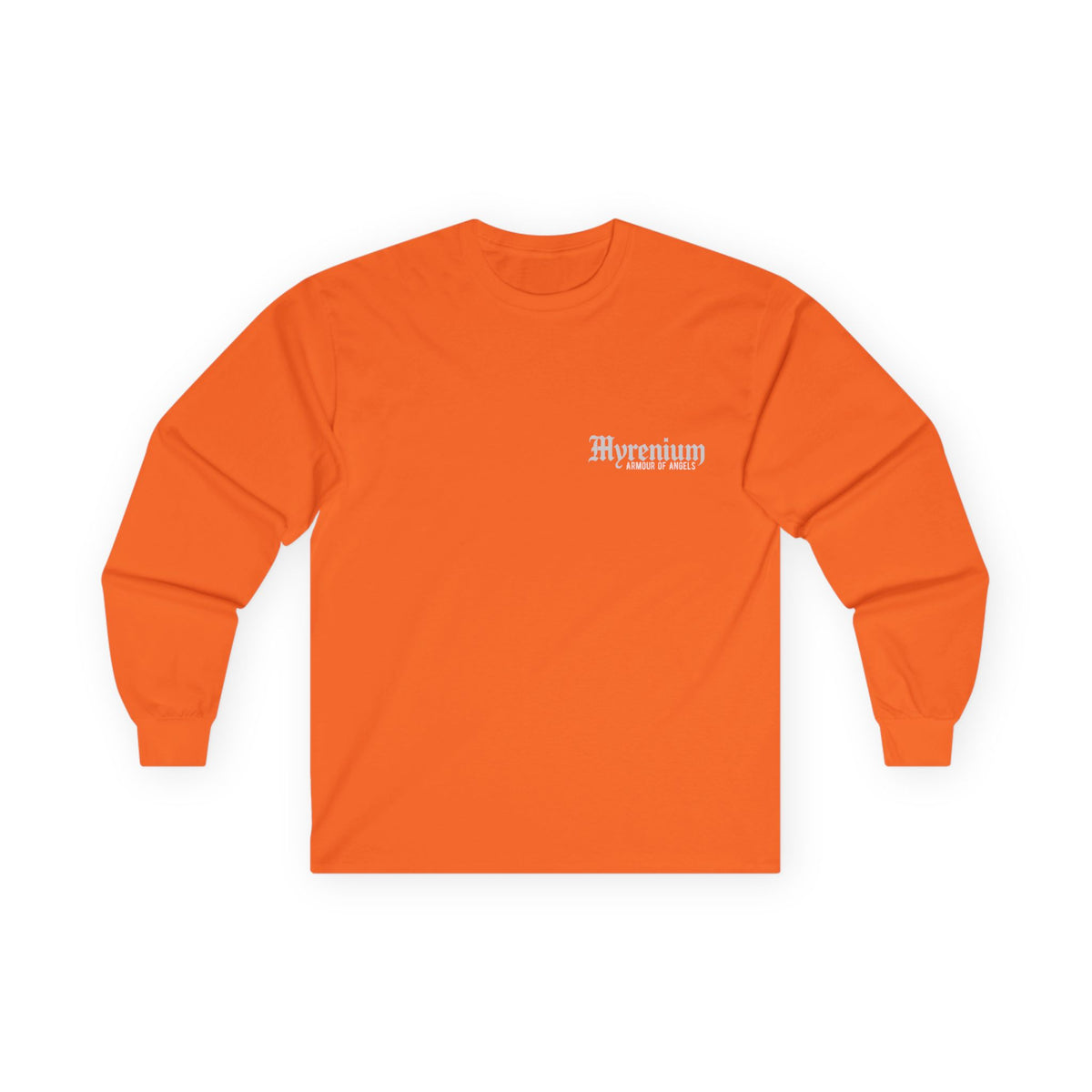 UnderLayer Long Sleeve Tee Colours — 'Myrenium Armour of Angels' Gothic Logo Shirt