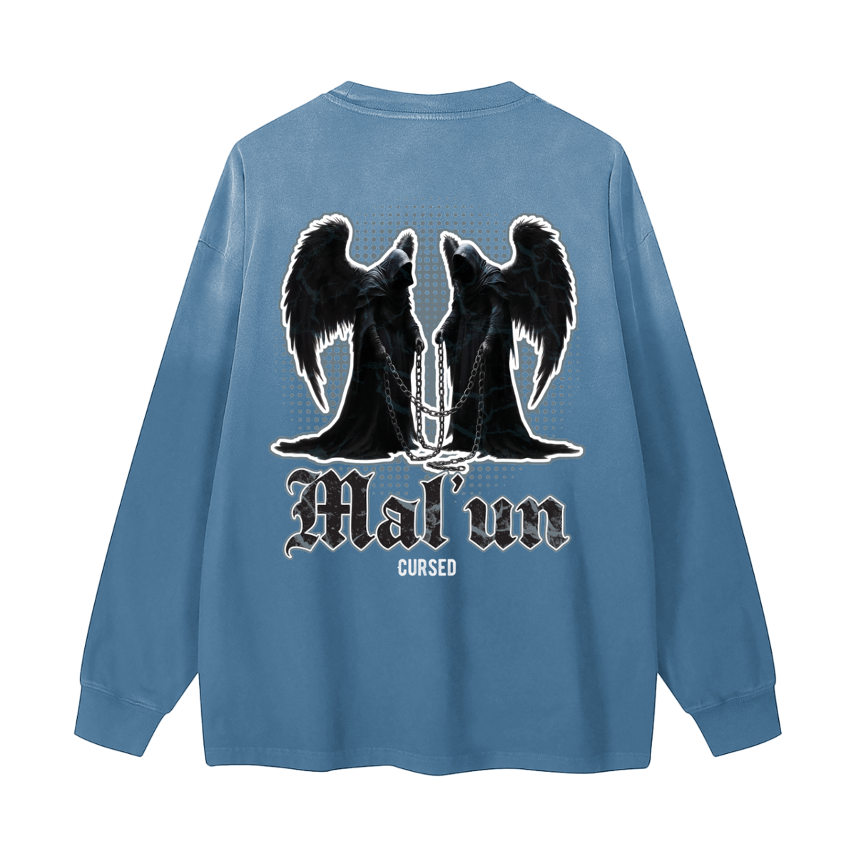 Mal'un - Cursed | Myrenium Armour of Angels | Color Degradé Unisex Long Sleeve T-Shirt