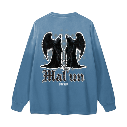 Mal'un - Cursed | Myrenium Armour of Angels | Color Degradé Unisex Long Sleeve T-Shirt