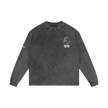 Barakah - Blessed | Myrenium Armour of Angels | Acid Wash Oversize Long Sleeve T-Shirt