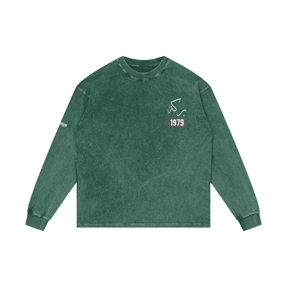 Barakah - Blessed | Myrenium Armour of Angels | Acid Wash Oversize Long Sleeve T-Shirt