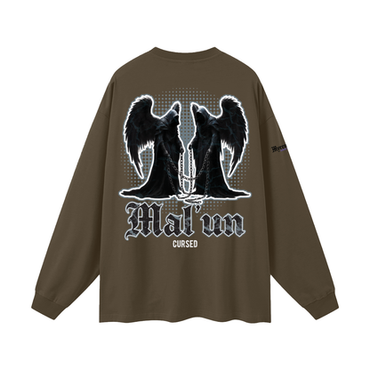Mal'un - Cursed | Myrenium | Oversized Unisex Long Sleeve T-Shirt