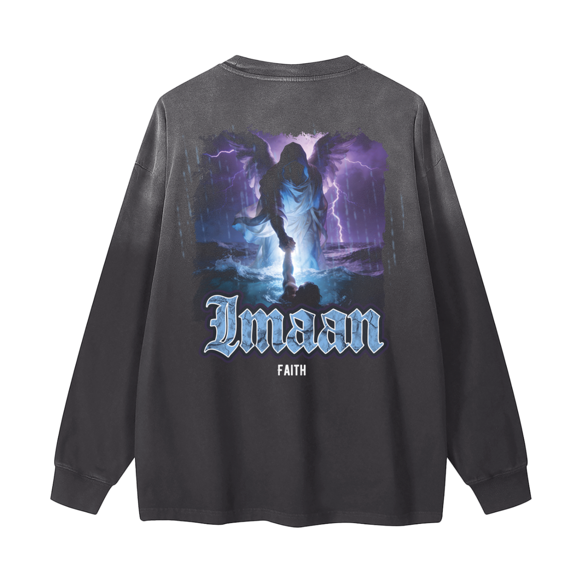 Imaan - Faith | Myrenium Armour of Angels | Color Degradé Unisex Long Sleeve T-Shirt