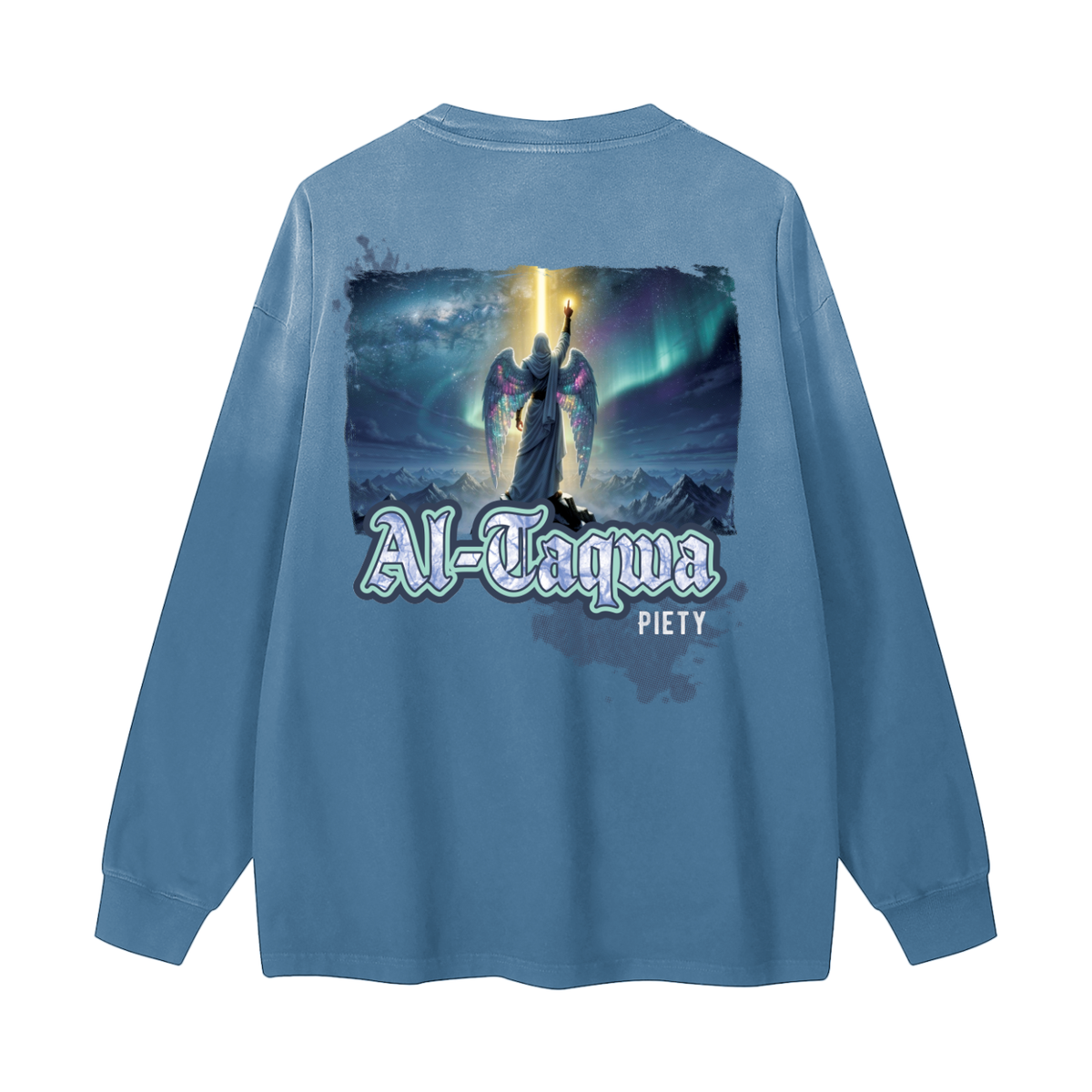 Al-Taqwa - Piety | Myrenium Armour of Angels | Color Degradé Unisex Long Sleeve T-Shirt