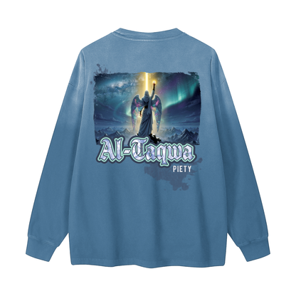Al-Taqwa - Piety | Myrenium Armour of Angels | Color Degradé Unisex Long Sleeve T-Shirt