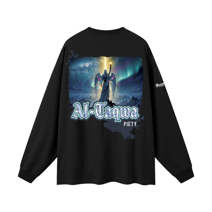 Al-Taqwa - Piety | Myrenium | Oversized Unisex Long Sleeve T-Shirt