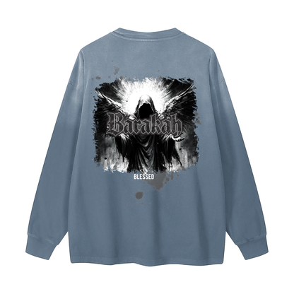 Barakah - Blessed | Myrenium Armour of Angels | Color Degradé Unisex Long Sleeve T-Shirt