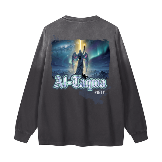 Al-Taqwa - Piety | Myrenium Armour of Angels | Color Degradé Unisex Long Sleeve T-Shirt