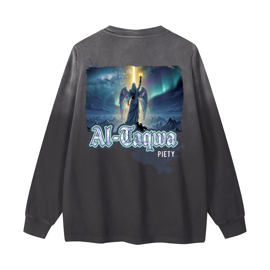 Al-Taqwa - Piety | Myrenium Armour of Angels | Color Degradé Unisex Long Sleeve T-Shirt
