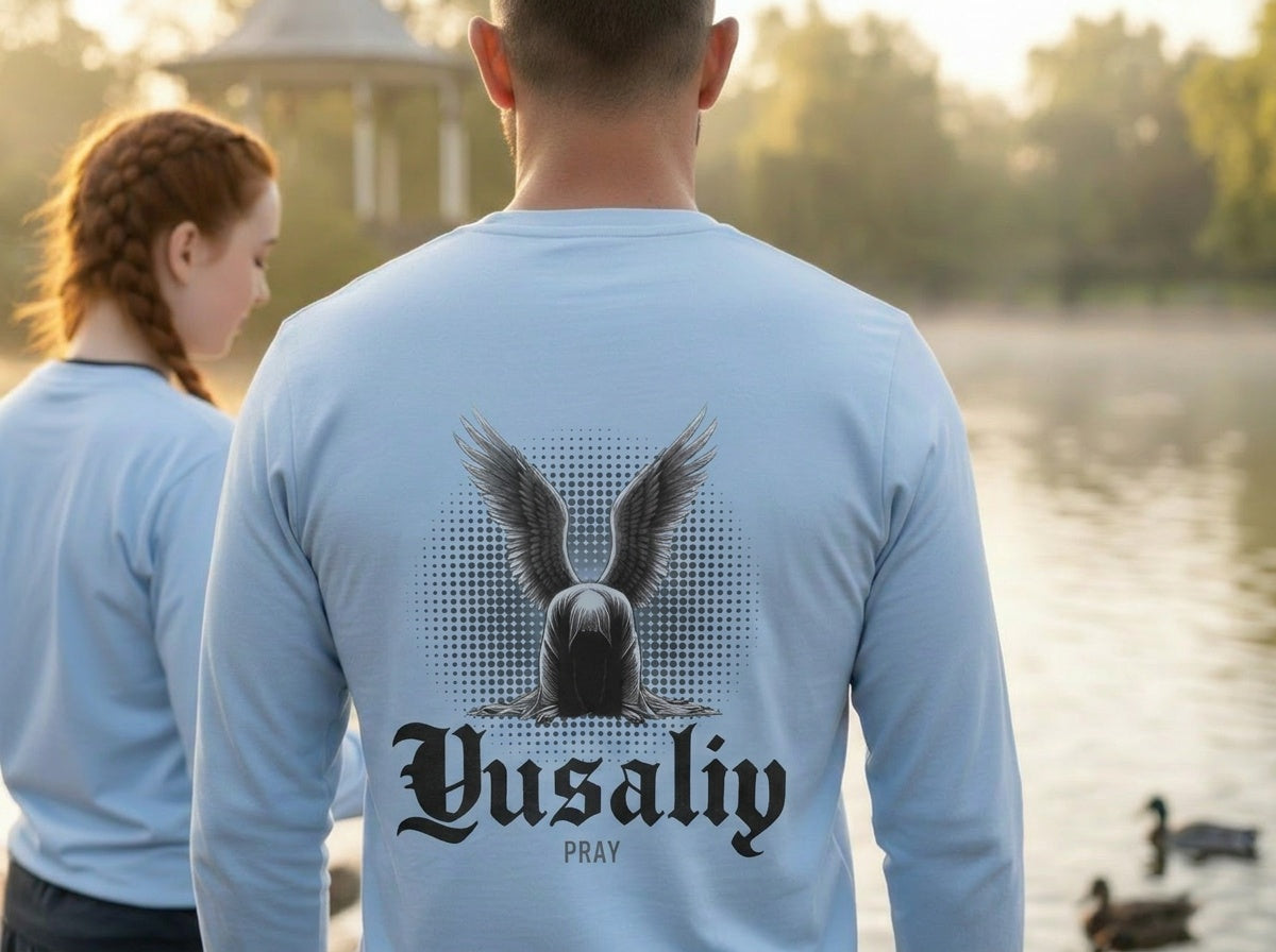 Yusaliy — Pray | Myrenium Armour of Angels | Unisex Long Sleeve