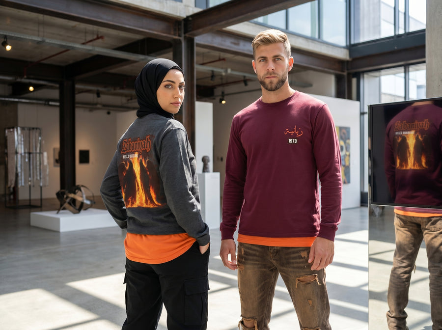Zabaniyah — Hell's Guardians | Myrenium Armour of Angels | Unisex Long Sleeve